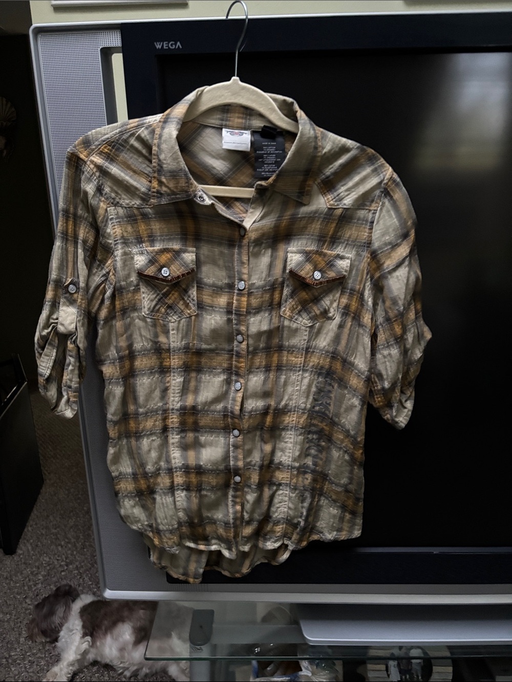 Harley-Davidson Plaid Button-Down Shirt  Sz Medium NWOT